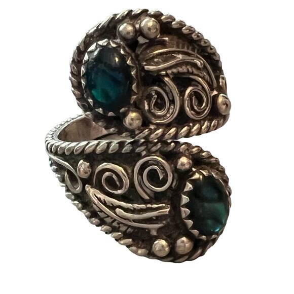 SC Signed Sterling Silver Ring Size 6.75 - Picture 1 of 11